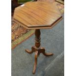 A Victorian mahogany octagonal occasional table c.
