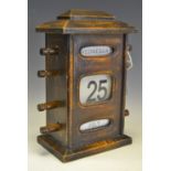 A large 19th century style perpetual desk calendar