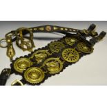 Brassware - a pair of 18th/19th Century collar suringers; a Shaw pair of Shire Horse brasses;