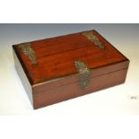 A late 19th century writing box, c.