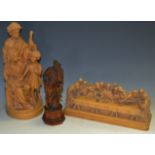 Wooden carving- the last supper,