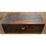 A Victorian flamed mahogany writing slope,