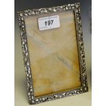 An early 20th century silver easel photograph frame, retailed by N V Luyks,