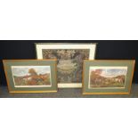 Herrings Fox Hunting Scenes, a pair,