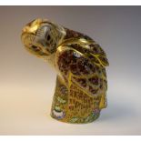 A Royal Crown Derby paperweight, Prestige Barn Owl, modelled by Donald Brindley,