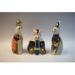 A Royal Crown Derby Royal Cats model, Egyptian, 22cm, printed mark, first quality; others, Siamese,