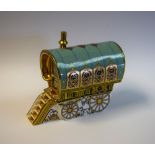 A Royal Crown Derby paperweight, The Barrel Top Gypsy Caravan,