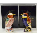 A Royal Crown Derby paperweight, Bee-Eater, printed marks to base,