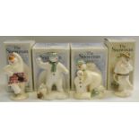 Royal Doulton - Snowmen - Highland Snowman DS7; Cowboy DS6; The Snowman Snowballing DS22;