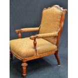 A Victorian armchair, c.