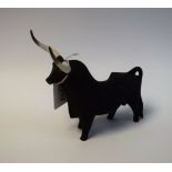 An Art Deco style angular Spanish Bull model, 12.