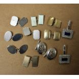 Gentleman's Accessories - assorted cufflinks,