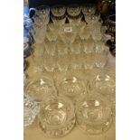 Glassware - to include champagne, sherry glasses, tumblers,