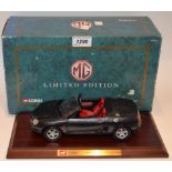 A Corgi limited edition MG F roadster, 1:18 scale limited edition diecast model,