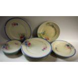 Ceramics - a quantity of Shelley plates, floral decoration,