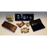 Boxes and Objects - British and world coins, Victorian and George V silver coins,