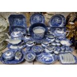 Ceramics - Spode Italian blue and white tableware including teapots, jugs, salad plates,