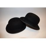 A bowler hat,