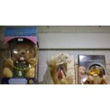 A Harrods limited edition Benjamin Bear, 2007, boxed with certificate; a Steiff Club Cinnamon bear,