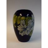 A Moorcroft hibiscus pattern ovoid vase,