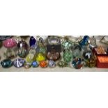 Glass Paperweights - assorted, mushrooms, Langham,