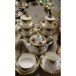 Ceramics - a Royal Albert Old Country Roses tea and part dinner service