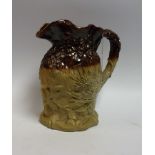 A Stephen Green, Lambeth 19th century brown salt glazed stoneware Royal Commemorative jug,