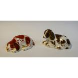 A Royal Crown Derby paperweight, Puppy, 2000 Collectors' Guild edition, first quality, gold stopper,