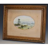 Attributed to Birket Foster A Rolling English Landscape inscription to mount, watercolour,
