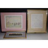 Dennis Watling, NDD, ATD Korean Girl artist's proof etching, signed, dated 1978.