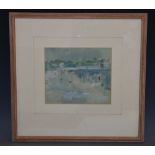 Charlotte Ann Davidson Werner Carnac Plage, Brittany signed, watercolour,