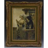 Continental School, In the manner of Vermeer (19th century) The Inspection oil on canvas,