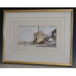 Anthony Smith Thames Scene, Rotherhythe signed with monogram, watercolour,