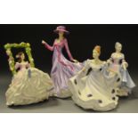 A Royal Doulton figure, Pretty Lady, Julie, HN5374; others, Karthy,