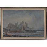 E. G. Clay Conway Castle signed, oil on board, 61cm x 91.