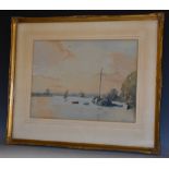 Frank Sherwin (1896 - 1986) The Thames at Bourne End signed, watercolour,
