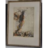 Modern British School A Pair; Abstract Studies of Motion indistinctly signed, watercolour,