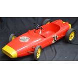 A Ferrari pedal car