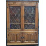 An Old Charm oak display cabinet,