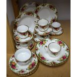 Ceramics - Royal Albert Old Country Roses including cups, saucers, bowls,