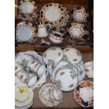 Tableware - an Art Deco Style Bell China six setting tea service;