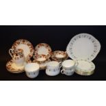Ceramics - a Minton Alpine Spring tea service, cups, saucers, side plates, bread and butter plate,