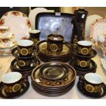 A Denby Arabesque coffee and part dinner service for six