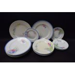 Ceramics - a quantity of Shelley plates, floral decoration,