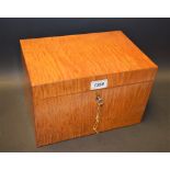 An early 19th century satinwood box