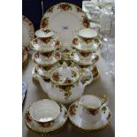 Ceramics - a Royal Albert Old Country Roses tea and part dinner service