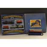 Hornby Dublo OO Gauge - three rail EDL17 Tank Goods train set: D11 Corridor Coach both boxed (2)