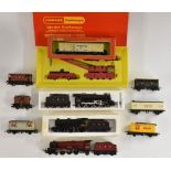 Hornby Railways - OO Gauge 4-6-0 locomotive and tender, LMS black livery,