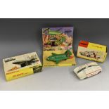 Dinky Toys - 101 Thunderbirds 2 & 4 set (4 missing), 105 Maximum Security Vehicle,