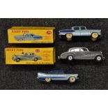 Dinky Toys - 150 Rolls Royce Silver Wraith, two tone grey, spun hubs, boxed; others,